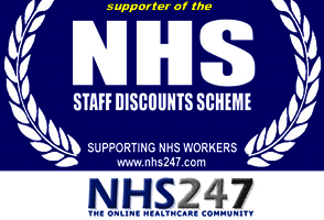 Logo: supporter of the NHS staff discounts scheme
